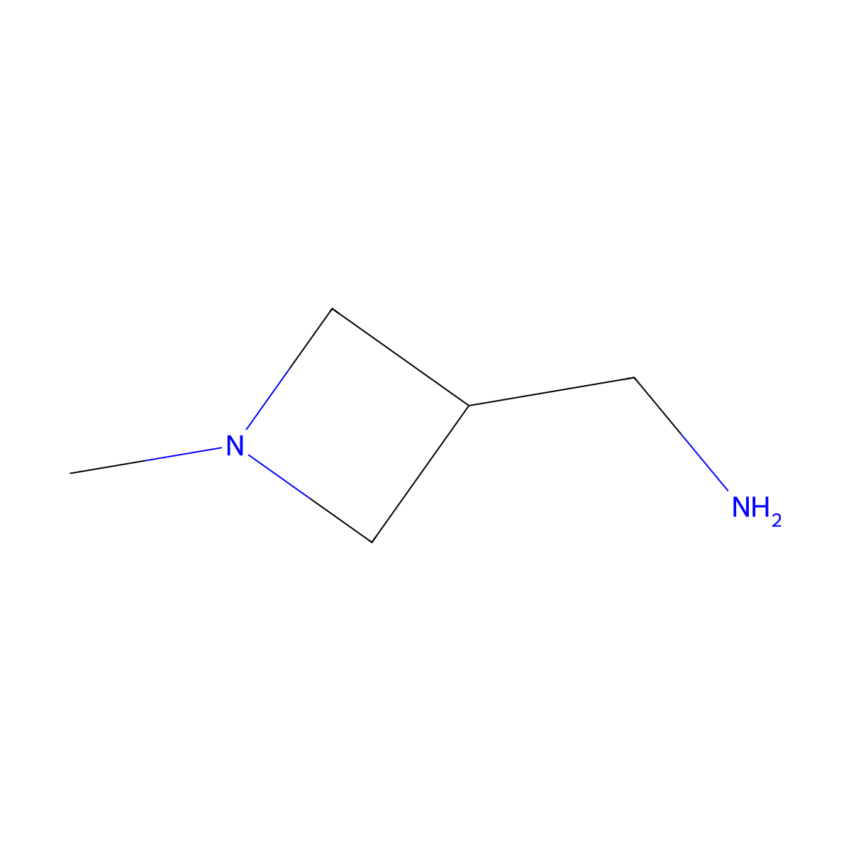 1-(1-Methylazetidin-3-yl)methanamine molecular structure, CAS 1359656-98-6