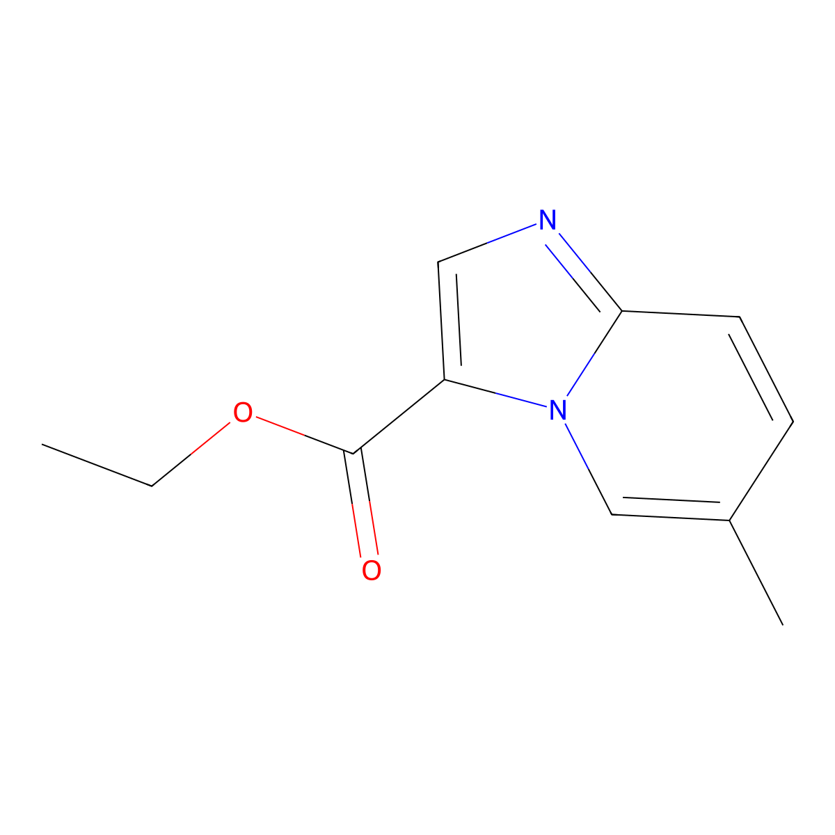 Ethyl 6-methylimidazo[1,2-a]pyridine-3-carboxylate molecular structure, CAS 1359657-01-4