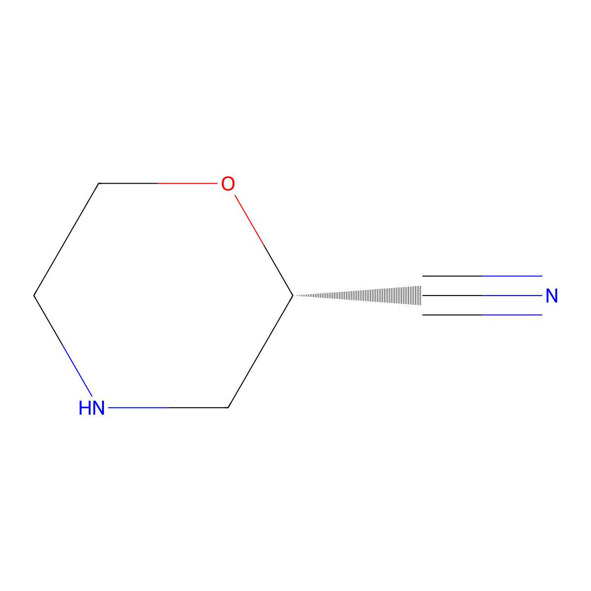 (S)-Morpholine-2-carbonitrile molecular structure, CAS 1359658-57-3