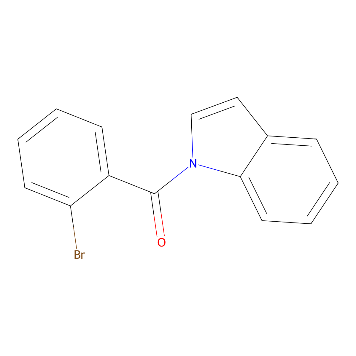 (2-Bromophenyl)(1H-indol-1-yl)methanone molecular structure, CAS 135966-94-8