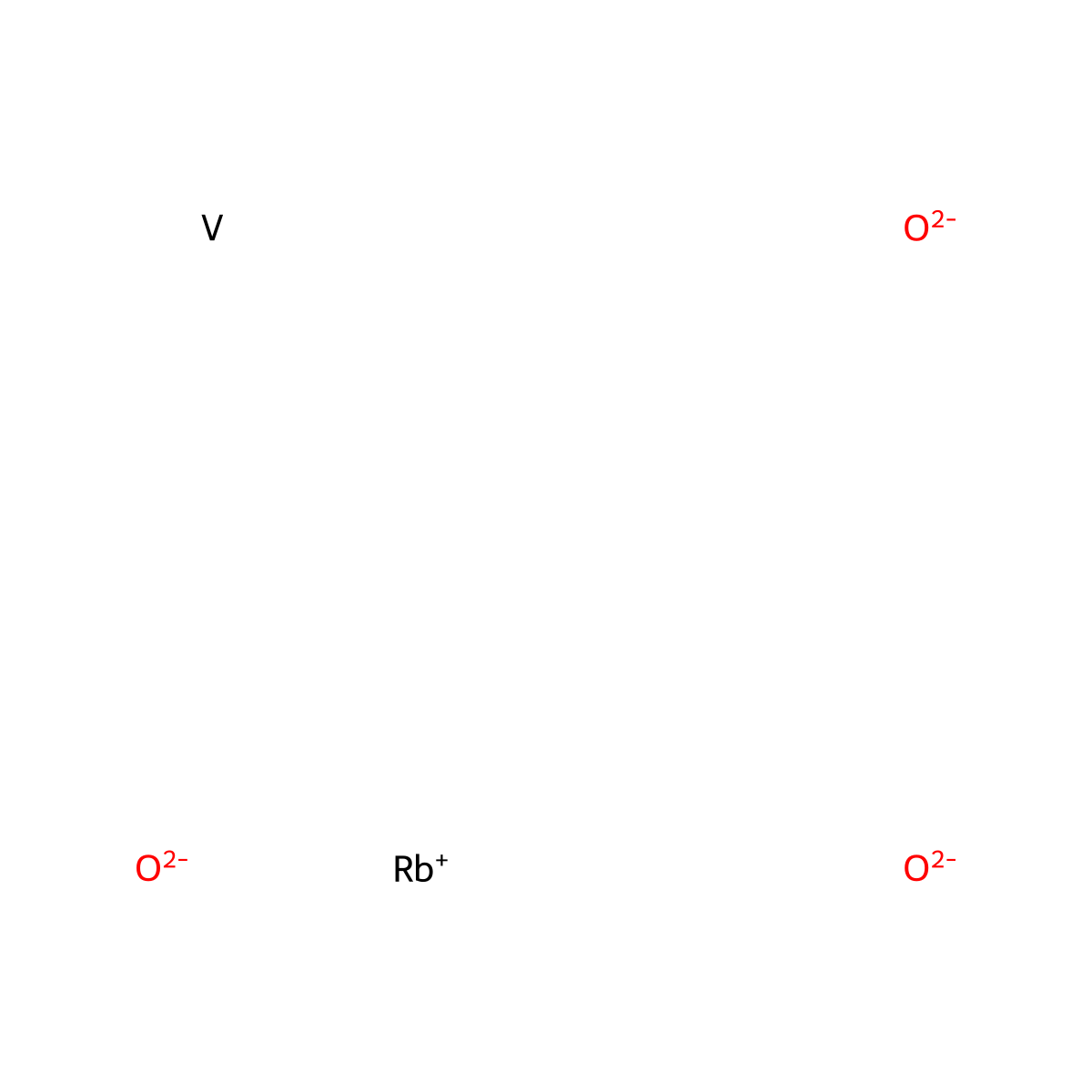 Rubidium vanadium oxide (Rb3VO4) molecular structure, CAS 13597-61-0