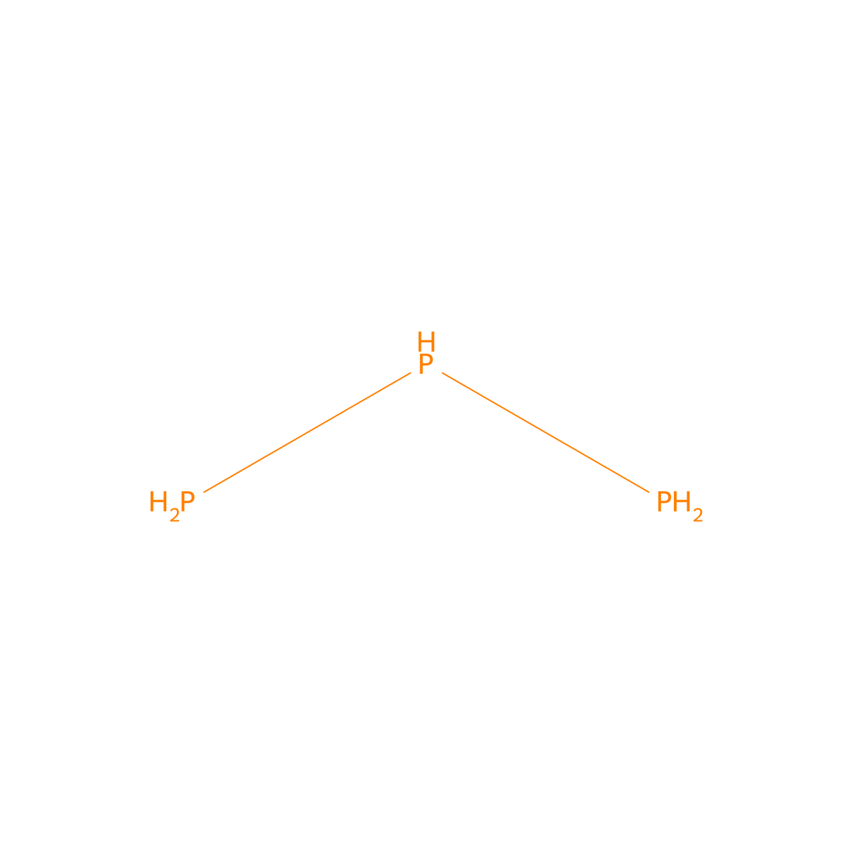 Triphosphine molecular structure, CAS 13597-70-1