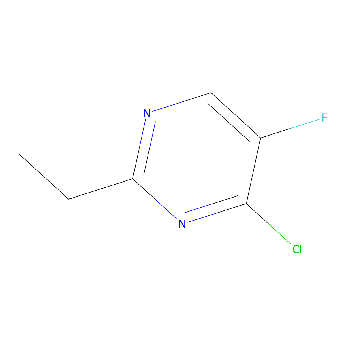 4-Chloro-2-ethyl-5-fluoropyrimidine molecular structure, CAS 1359701-88-4