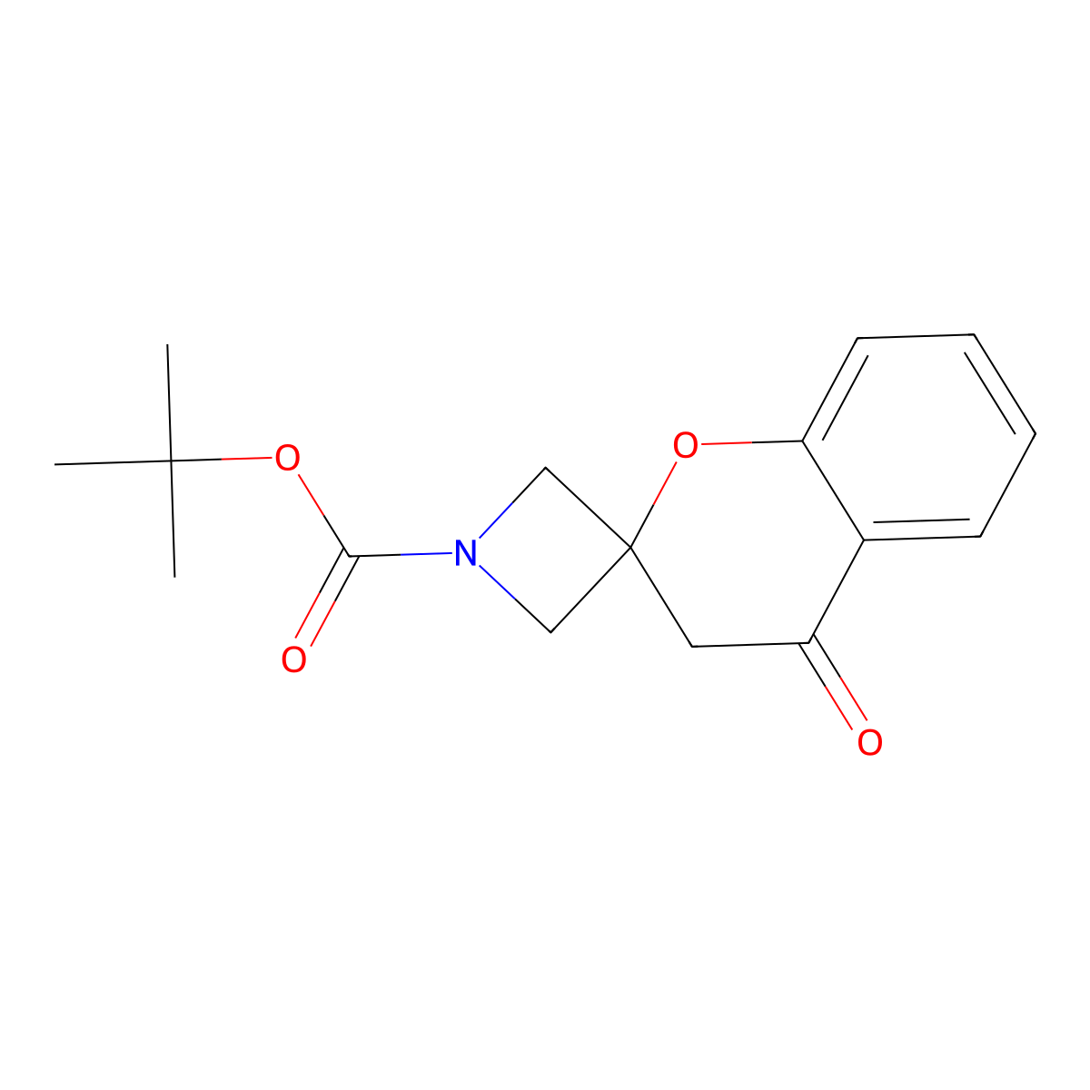 tert-Butyl 4'-oxospiro[azetidine-3,2'-chroman]-1-carboxylate molecular structure, CAS 1359701-97-5