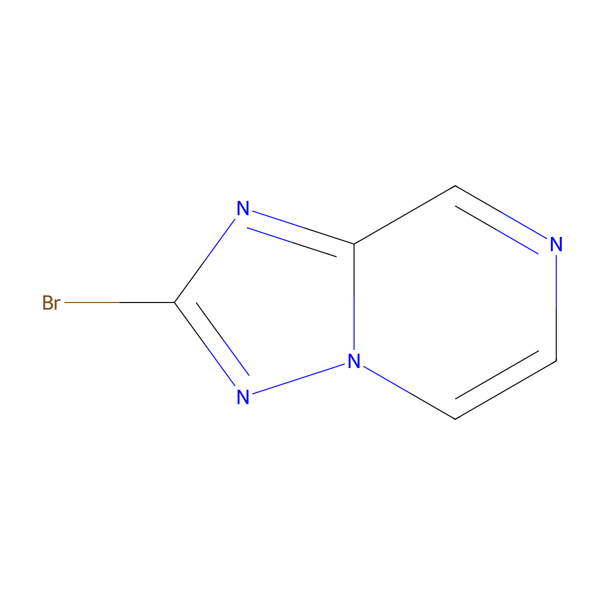 2-Bromo-[1,2,4]triazolo[1,5-a]pyrazine molecular structure, CAS 1359702-68-3