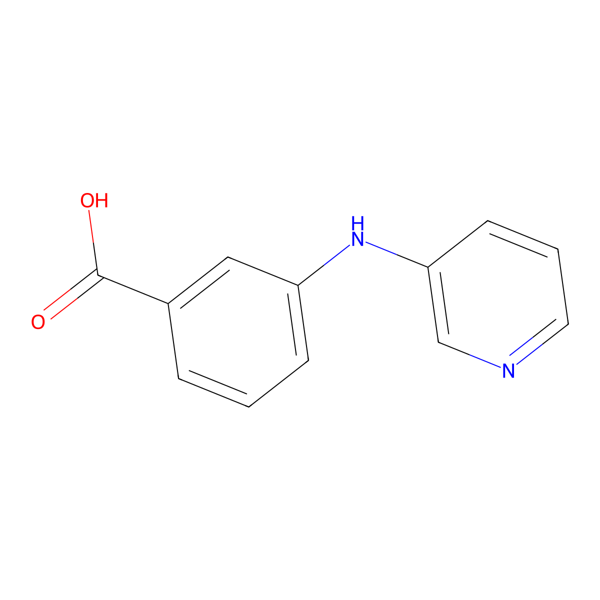3-(Pyridin-3-ylamino)benzoic acid molecular structure, CAS 1359703-11-9