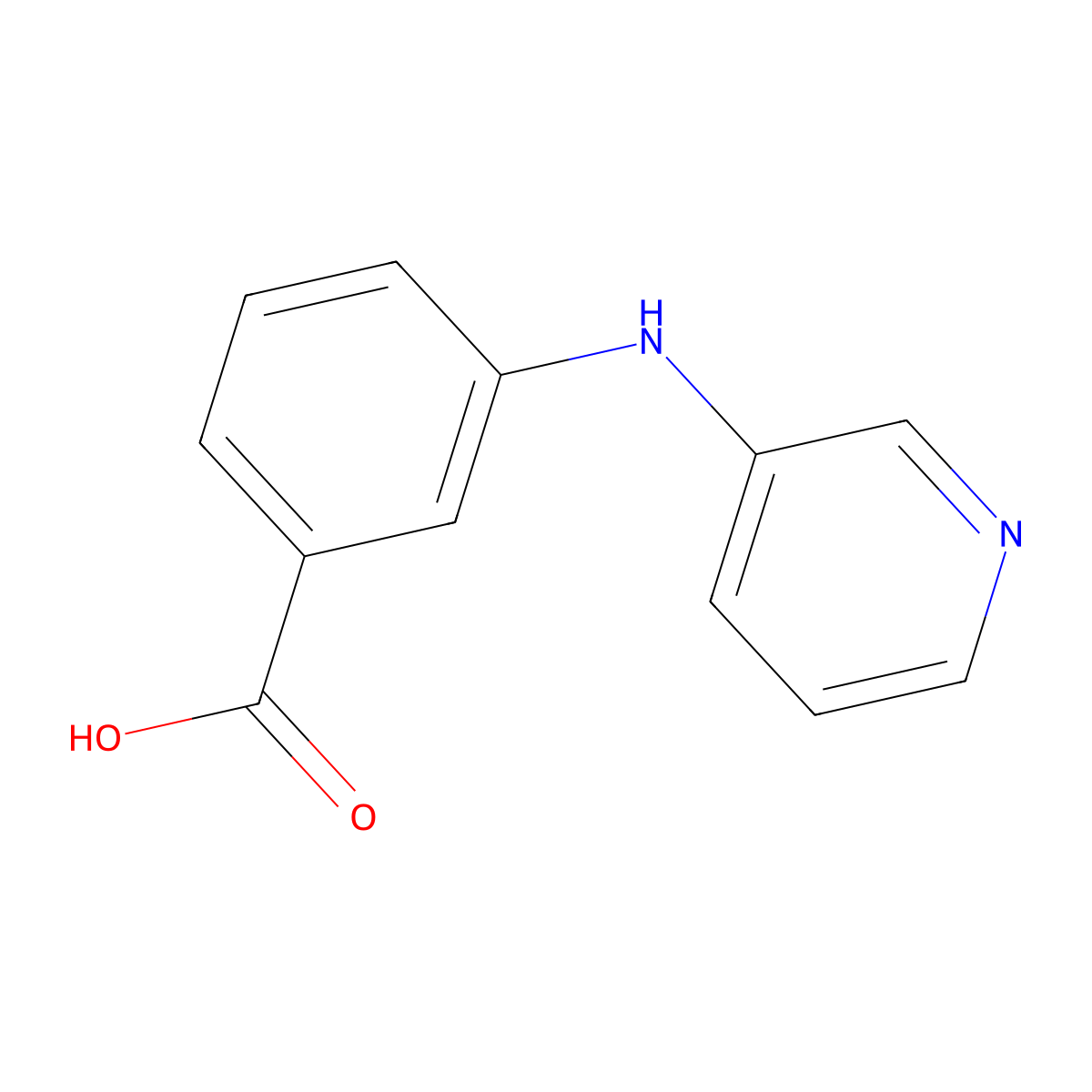 3-(Pyridin-3-ylamino)benzoic acid molecular structure, CAS 1359703-11-9