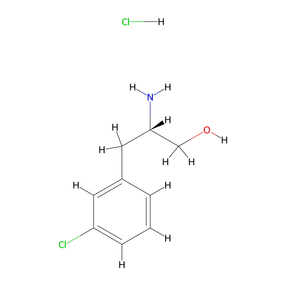 (2S)-2-amino-3-(3-chlorophenyl)propan-1-ol hydrochloride molecular structure, CAS 1359722-13-6