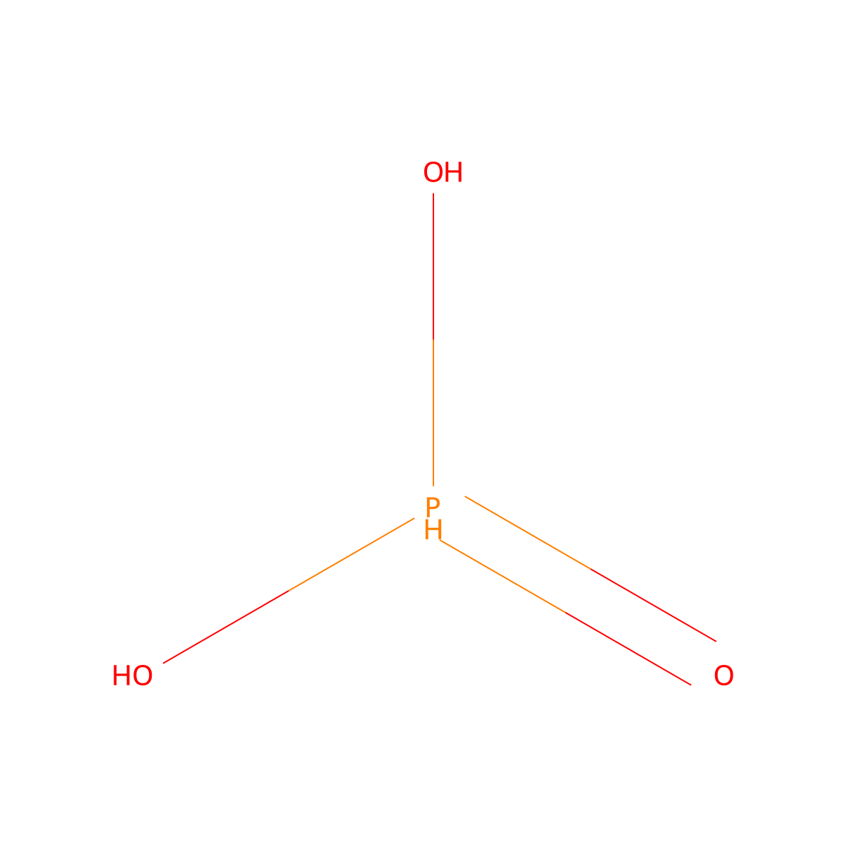 Phosphonic acid molecular structure, CAS 13598-36-2