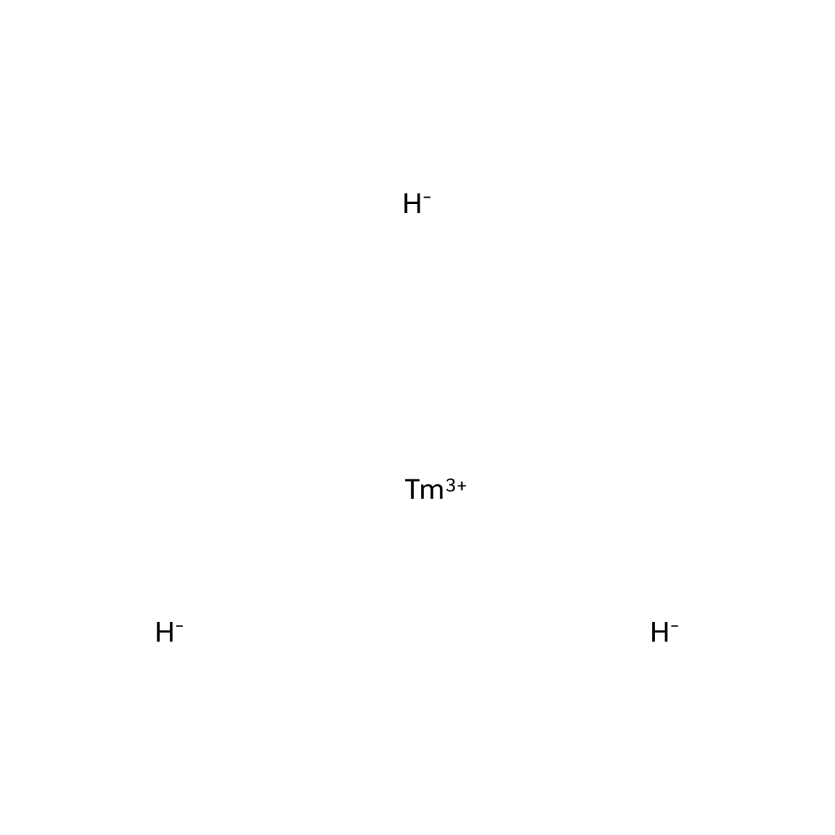 Thulium hydride (TmH3) molecular structure, CAS 13598-55-5