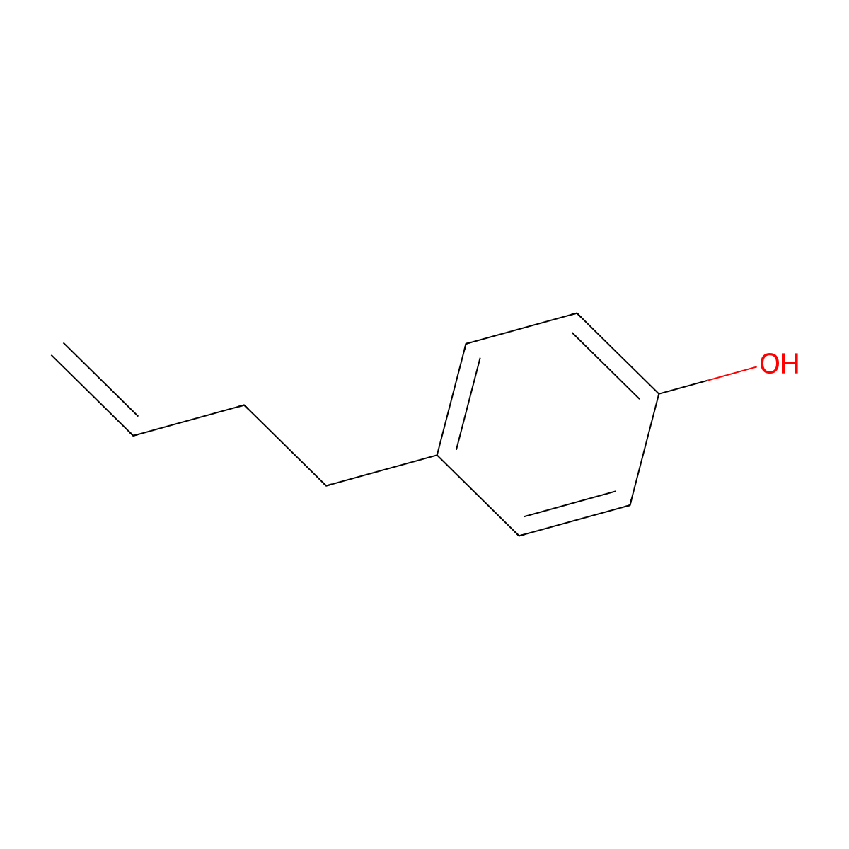 4-(3-Buten-1-yl)phenol molecular structure, CAS 135981-59-8