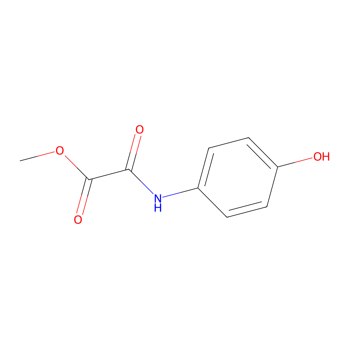 Methyl [(4-hydroxyphenyl)carbamoyl]formate molecular structure, CAS 1359823-72-5