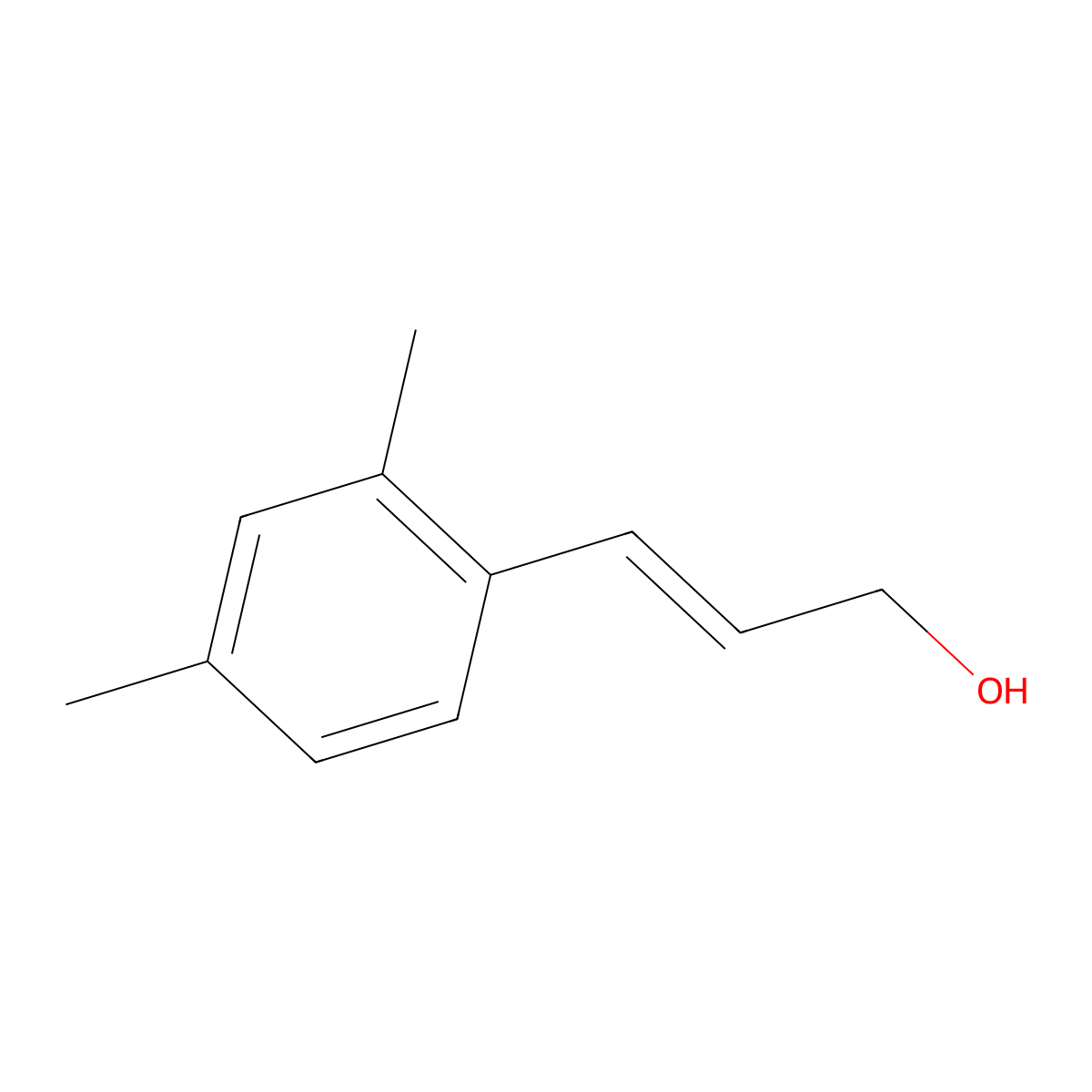 (E)-3-(2,4-dimethylphenyl)prop-2-en-1-ol molecular structure, CAS 1359827-78-3