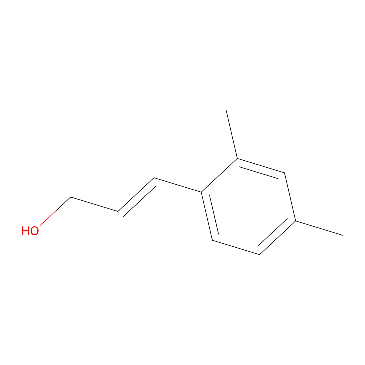 (E)-3-(2,4-dimethylphenyl)prop-2-en-1-ol molecular structure, CAS 1359827-78-3