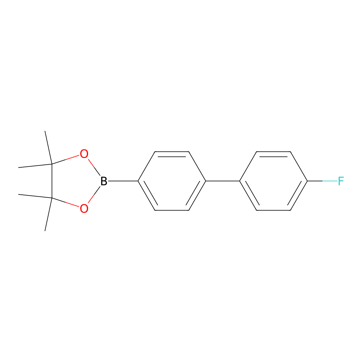 2-(4'-Fluoro-[1,1'-biphenyl]-4-yl)-4,4,5,5-tetramethyl-1,3,2-dioxaborolane molecular structure, CAS 1359844-10-2