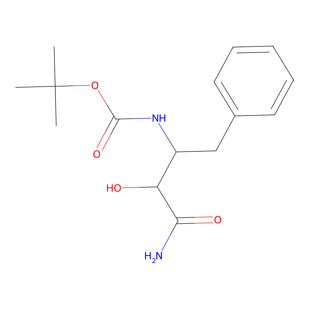 tert-butyl N-(1-carbamoyl-1-hydroxy-3-phenylpropan-2-yl)carbamate molecular structure, CAS 1359853-02-3