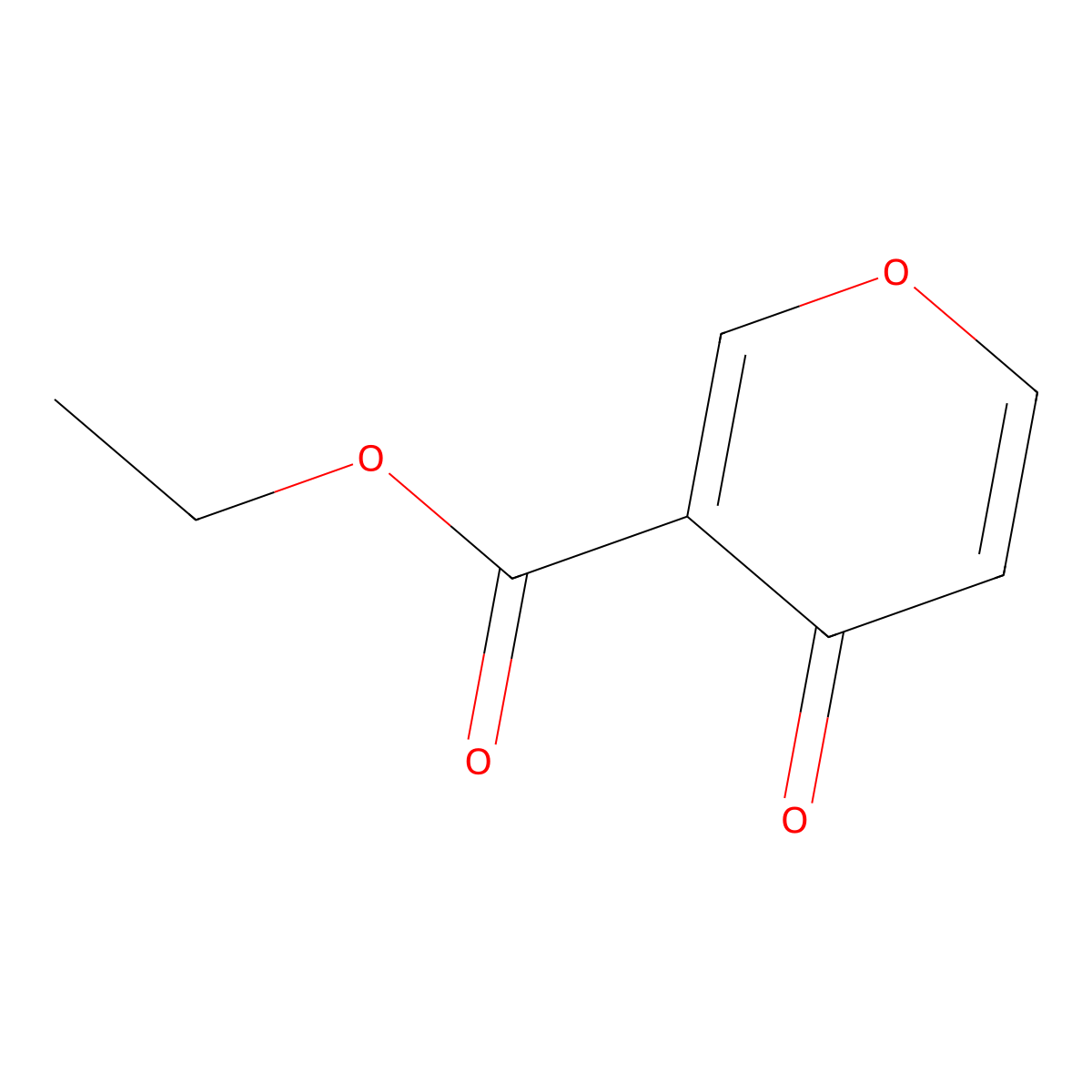 Ethyl 4-oxo-4H-pyran-3-carboxylate molecular structure, CAS 1359858-91-5