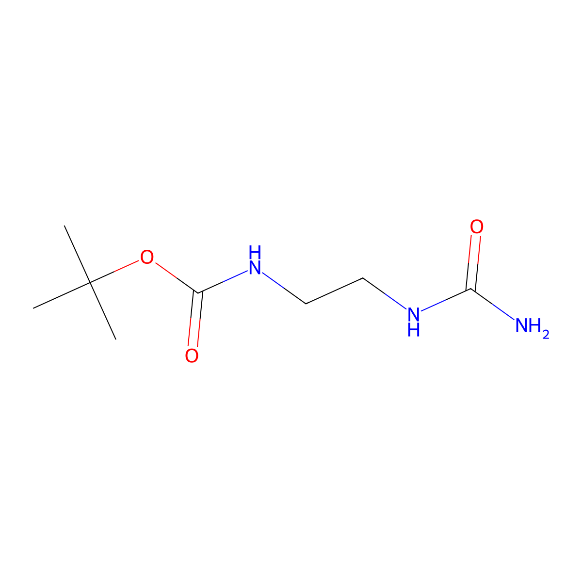 Tert-butyl (2-ureidoethyl)carbamate molecular structure, CAS 1359949-34-0