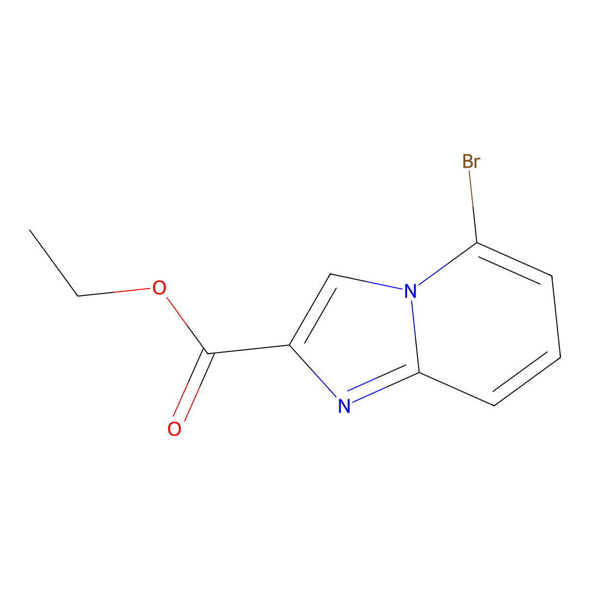 Ethyl 5-bromoimidazo[1,2-a]pyridine-2-carboxylate molecular structure, CAS 135995-46-9