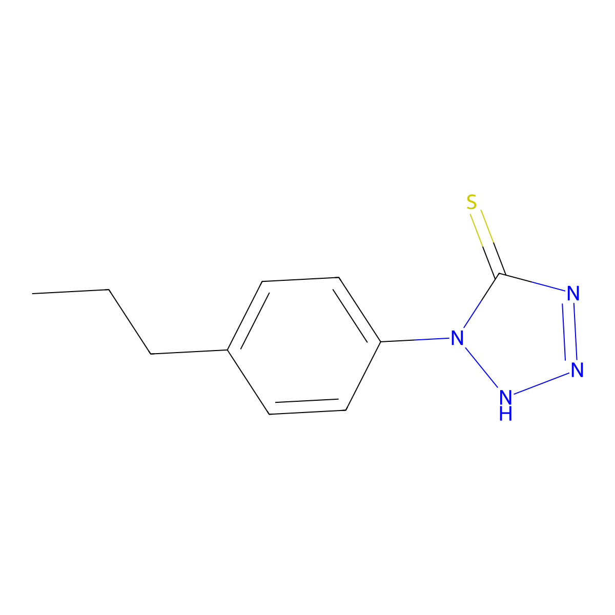 1-(4-Propylphenyl)-1H-tetrazole-5-thiol molecular structure, CAS 135997-38-5
