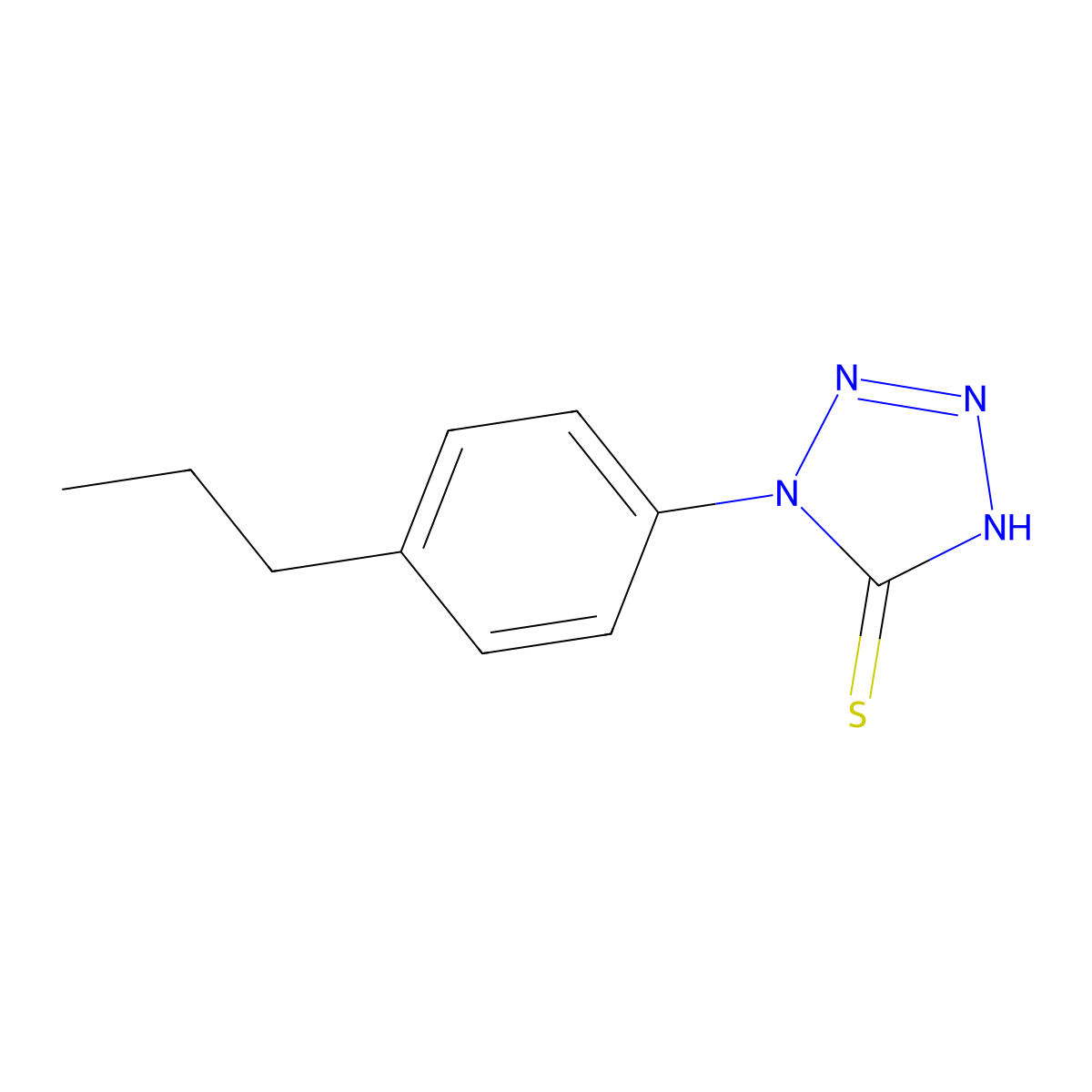 1-(4-Propylphenyl)-1H-tetrazole-5-thiol molecular structure, CAS 135997-38-5