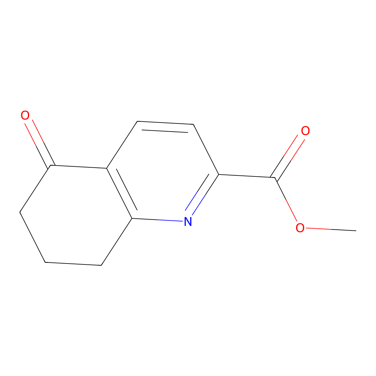 Methyl 5-oxo-5,6,7,8-tetrahydroquinoline-2-carboxylate molecular structure, CAS 1359970-23-2