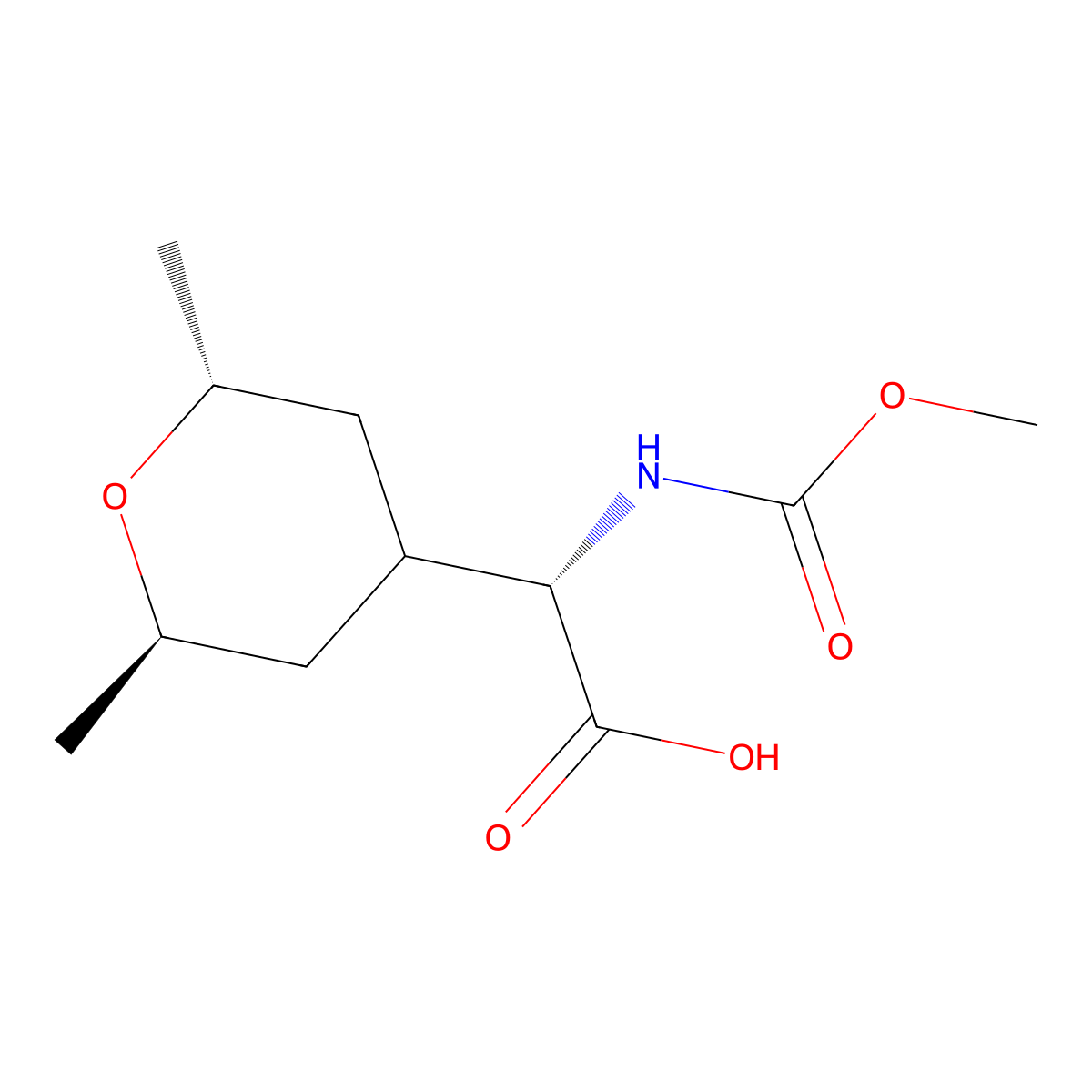 (S)-2-((2R,6R)-2,6-Dimethyltetrahydro-2H-pyran-4-yl)-2-((methoxycarbonyl)amino)acetic acid molecular structure, CAS 1359976-83-2