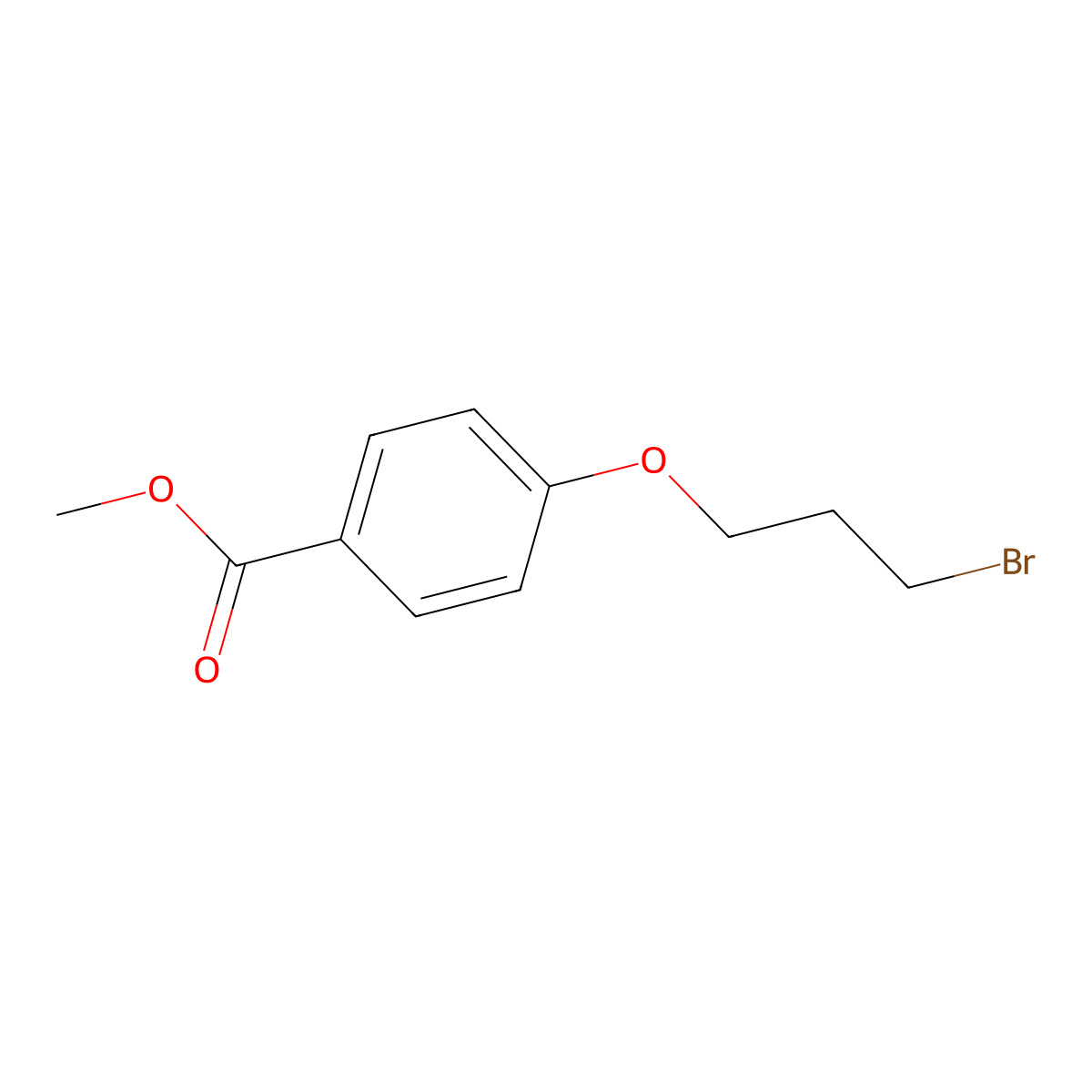 Methyl 4-(3-bromopropoxy)benzoate molecular structure, CAS 135998-88-8
