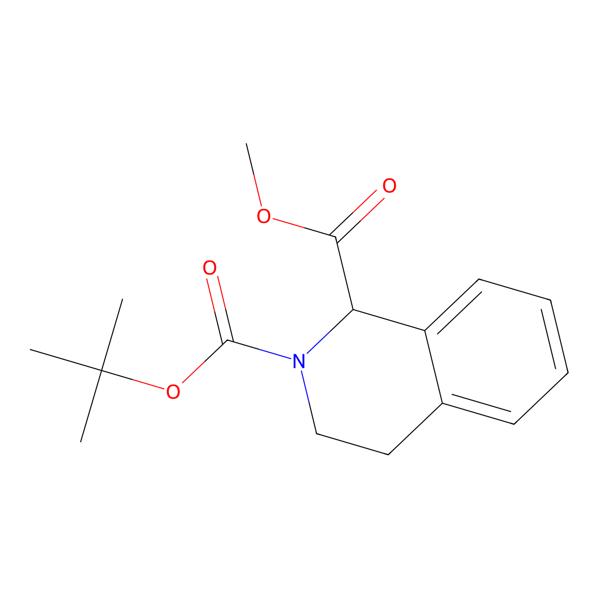 2-tert-Butyl 1-methyl 3,4-dihydroisoquinoline-1,2(1H)-dicarboxylate molecular structure, CAS 1359987-62-4