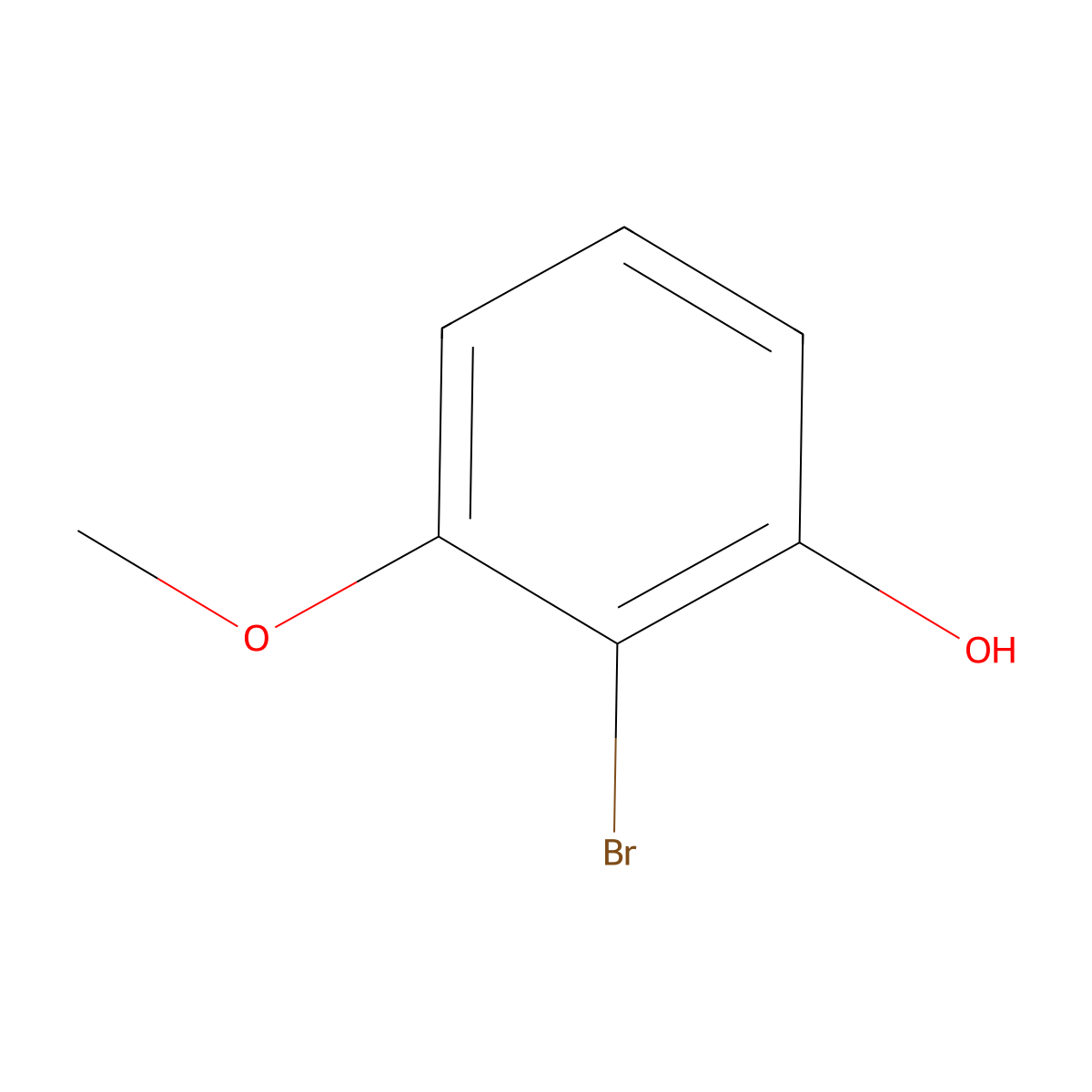 2-Bromo-3-methoxyphenol molecular structure, CAS 135999-16-5