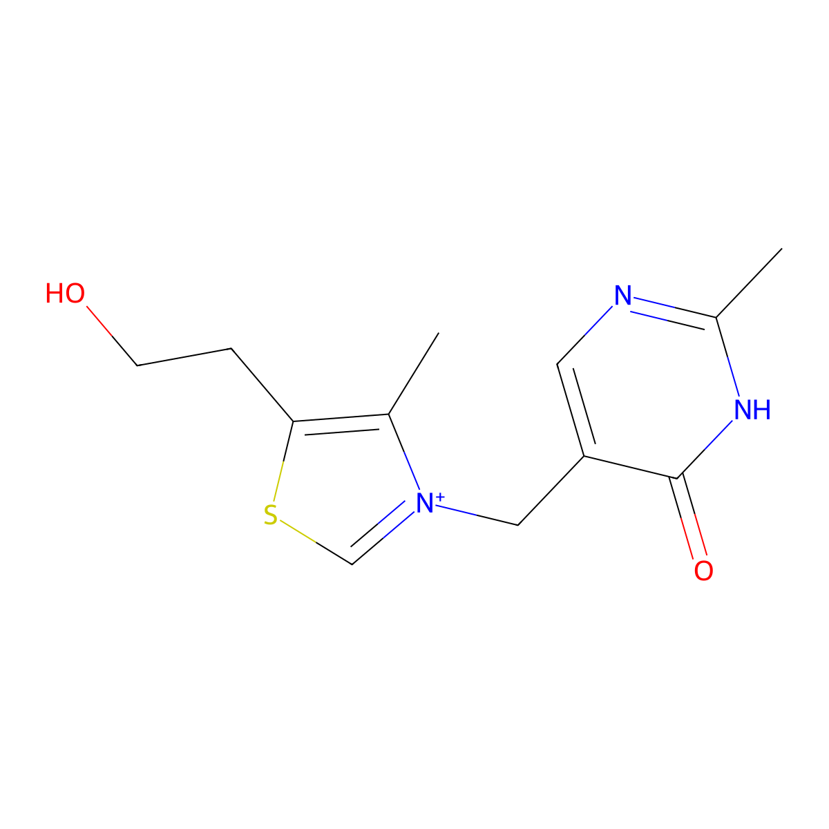 Oxythiamine molecular structure, CAS 136-16-3