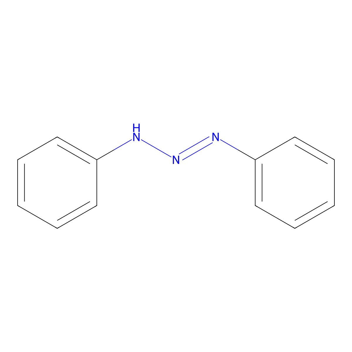 Diazoaminobenzene molecular structure, CAS 136-35-6