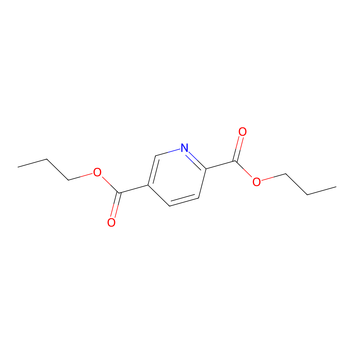 Dipropyl isocinchomeronate molecular structure, CAS 136-45-8