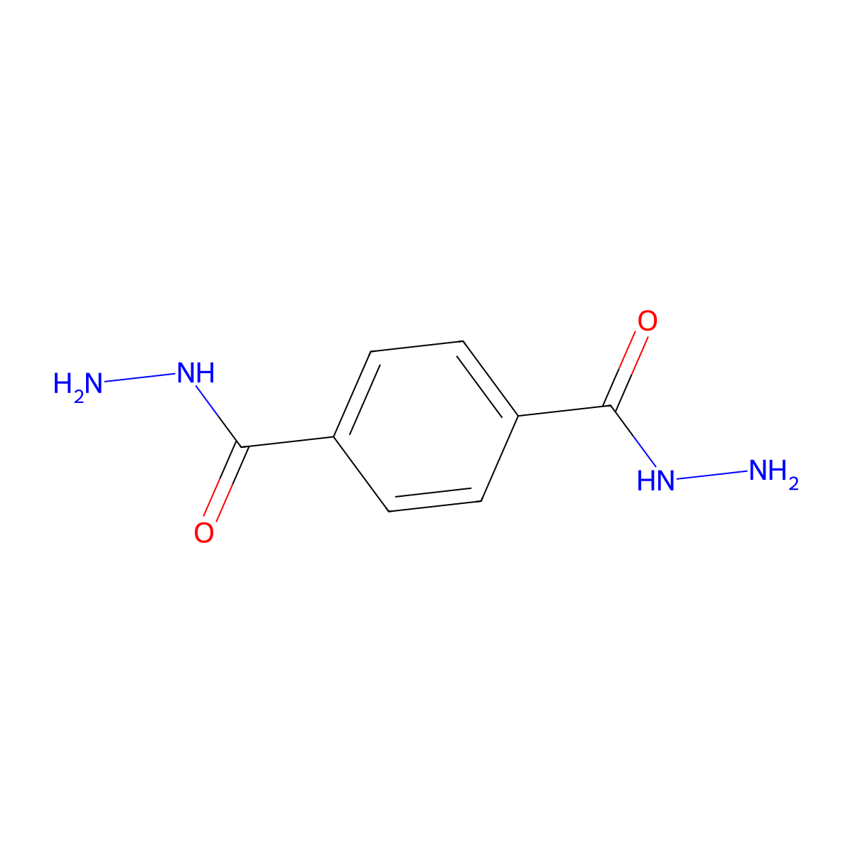 Terephthalohydrazide molecular structure, CAS 136-64-1