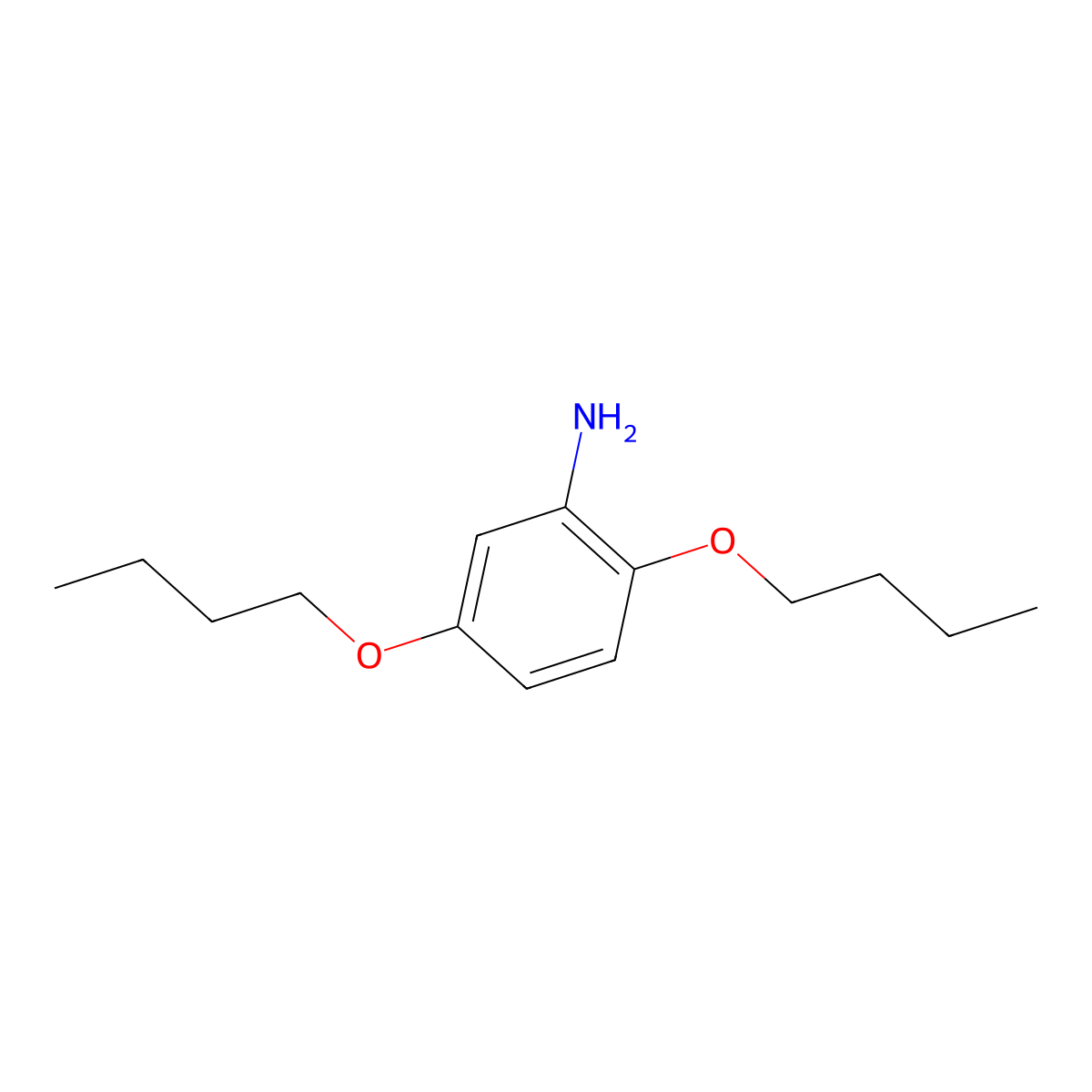 2,5-Dibutoxyaniline molecular structure, CAS 136-76-5