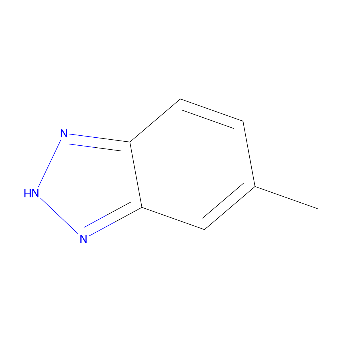 5-Methyl-1H-benzotriazole molecular structure, CAS 136-85-6