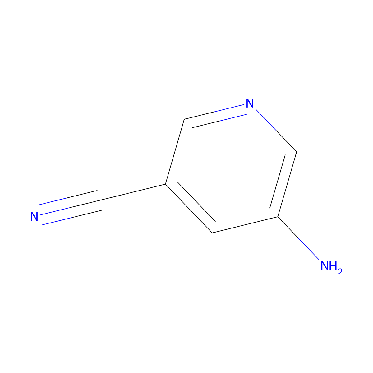 5-Aminopyridine-3-carbonitrile molecular structure, CAS 13600-47-0