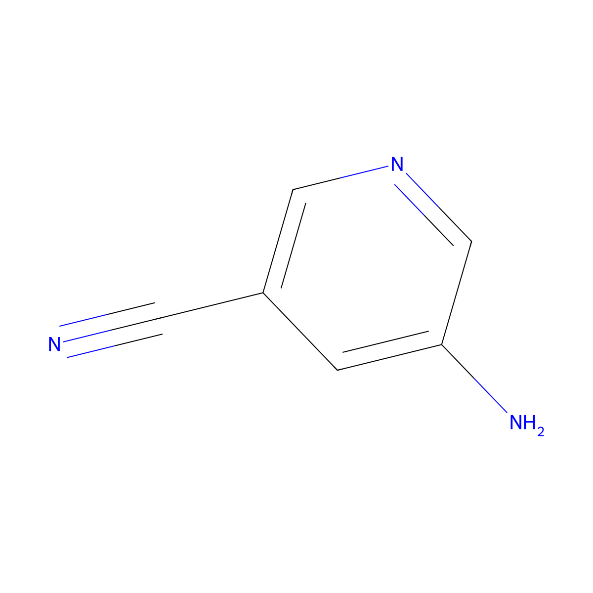 5-Aminopyridine-3-carbonitrile molecular structure, CAS 13600-47-0