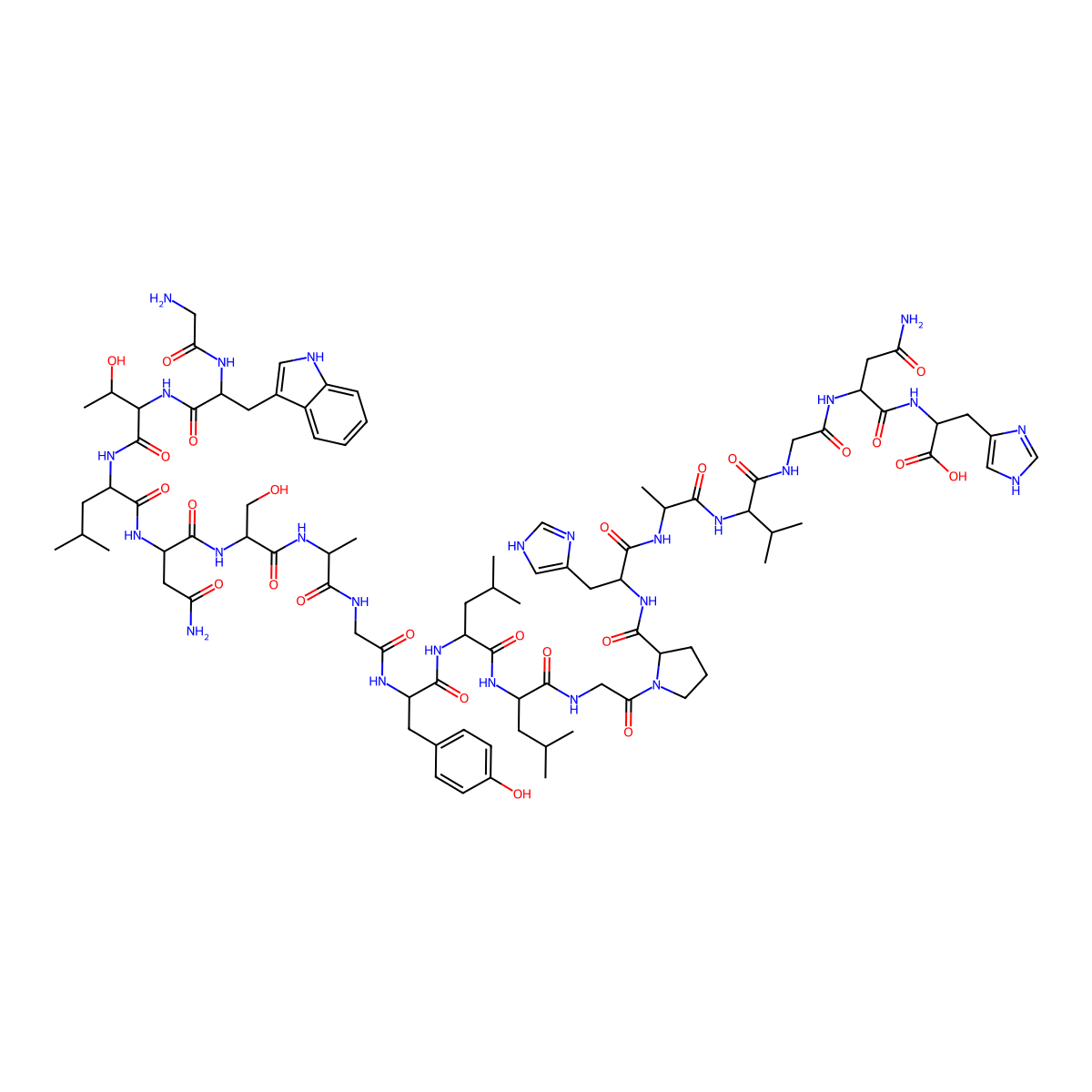 Galanin (1-19) (human) molecular structure, CAS 136005-51-1