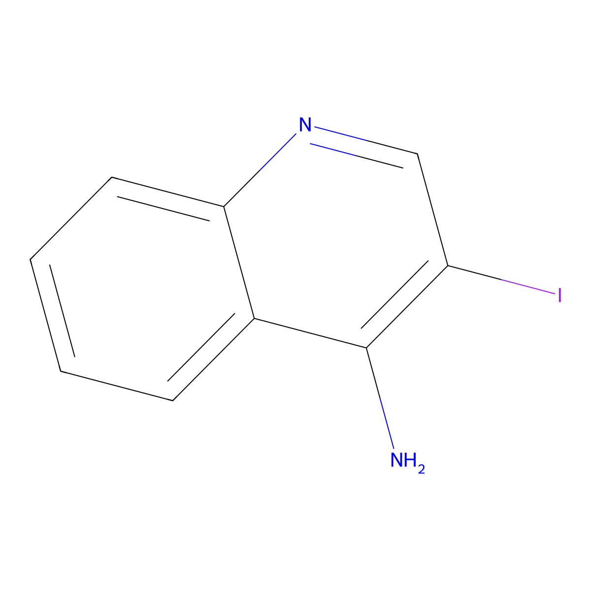 3-Iodoquinolin-4-amine molecular structure, CAS 1360058-84-9