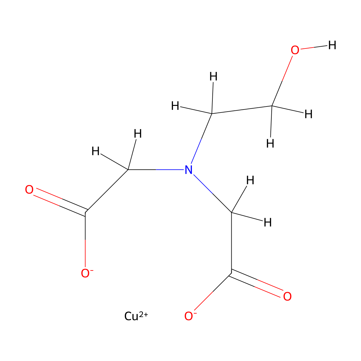 (N-(Carboxymethyl)-N-(2-hydroxyethyl)glycinato)copper molecular structure, CAS 13601-75-7