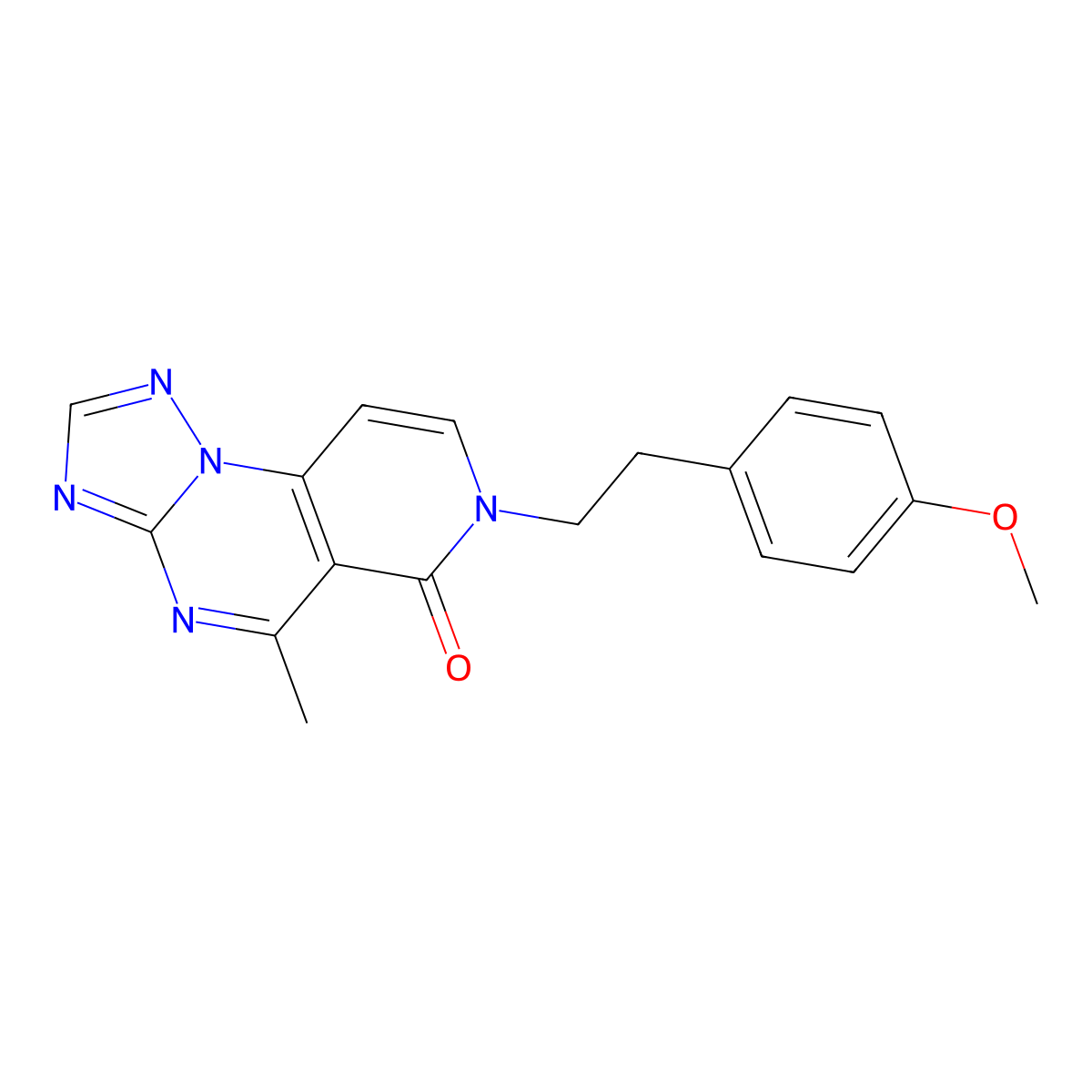 7-(4-methoxyphenethyl)-5-methylpyrido[3,4-e][1,2,4]triazolo[1,5-a]pyrimidin-6(7H)-one molecular structure, CAS 1360210-71-4
