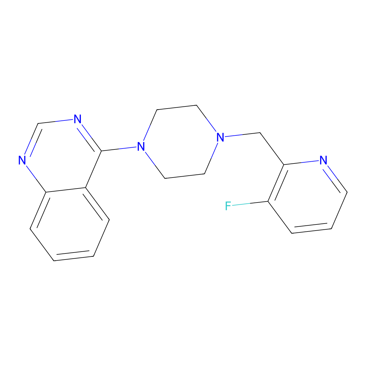 4-{4-[(3-Fluoropyridin-2-YL)methyl]piperazin-1-YL}quinazoline molecular structure, CAS 1360291-89-9