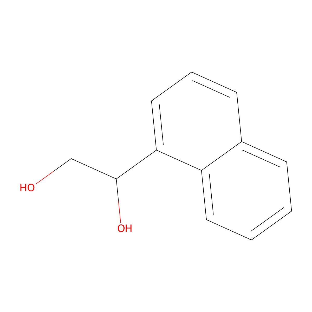 1-(Naphthalen-1-YL)ethane-1,2-diol molecular structure, CAS 13603-64-0