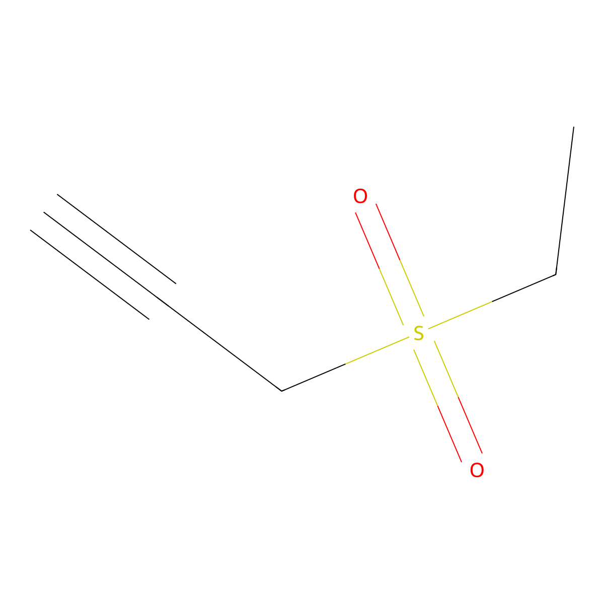 3-(Ethanesulfonyl)prop-1-yne molecular structure, CAS 13603-87-7