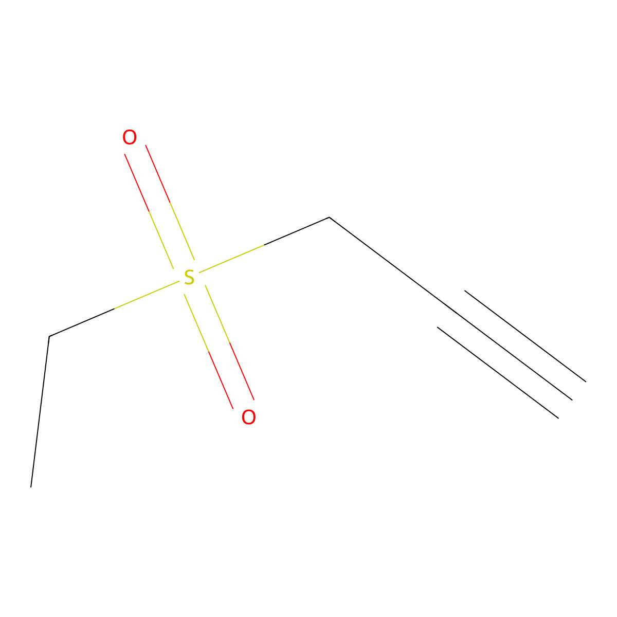 3-(Ethanesulfonyl)prop-1-yne molecular structure, CAS 13603-87-7