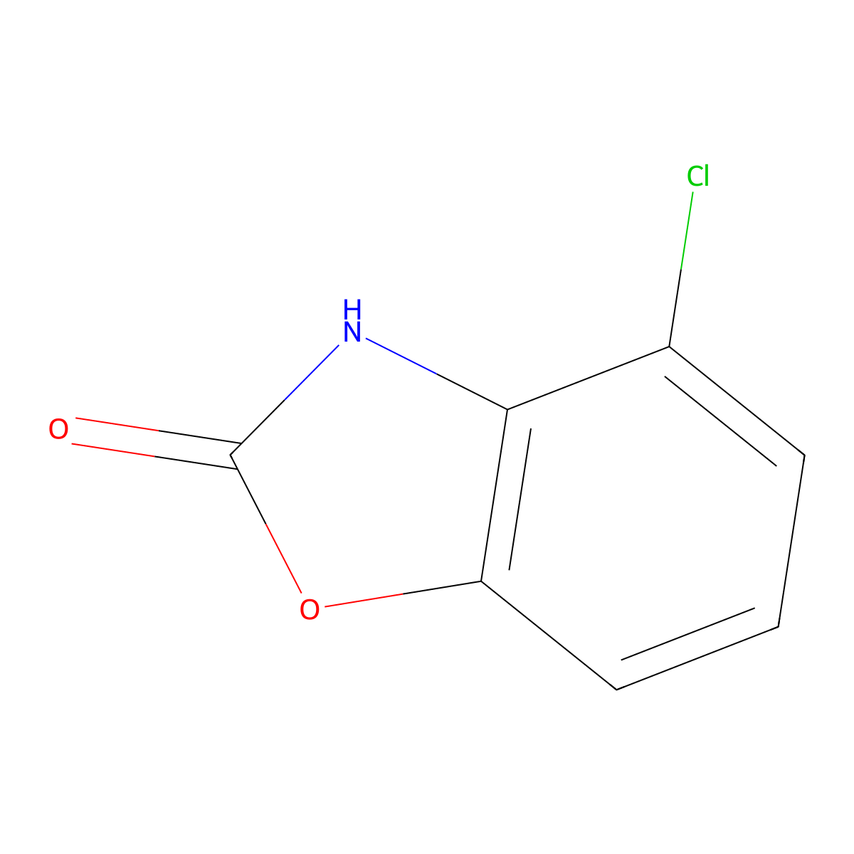 4-chloro-3H-1,3-benzoxazol-2-one molecular structure, CAS 13603-93-5