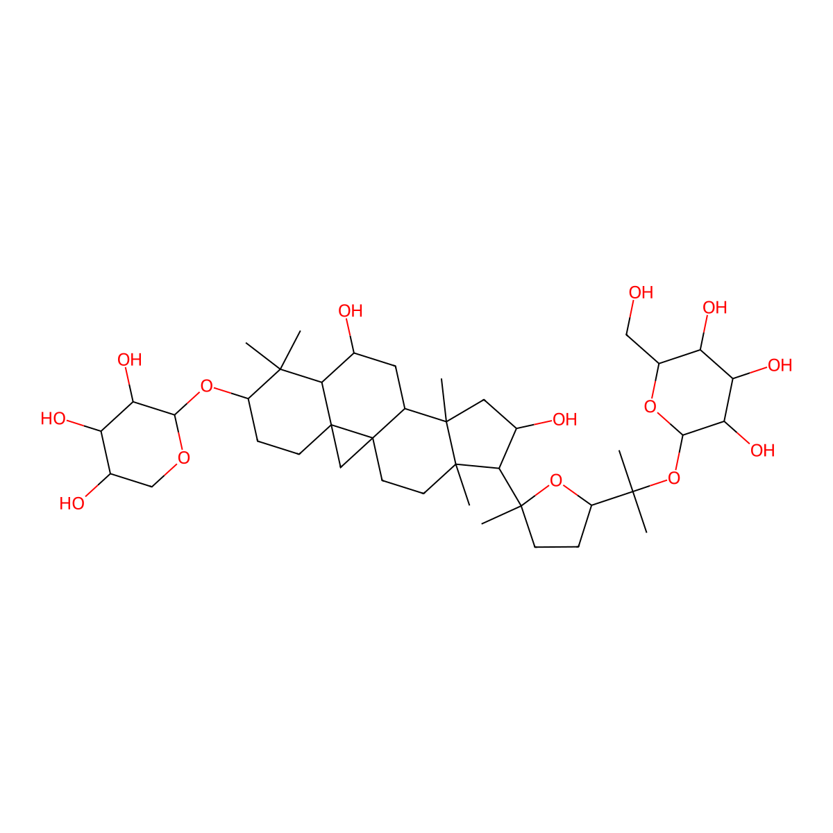 Isoastragaloside IV molecular structure, CAS 136033-55-1