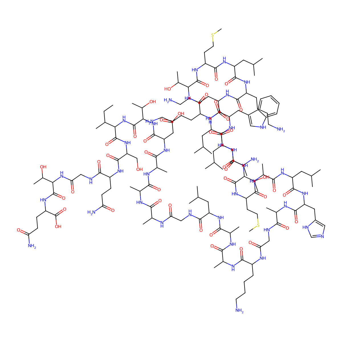 Dermaseptin molecular structure, CAS 136033-70-0