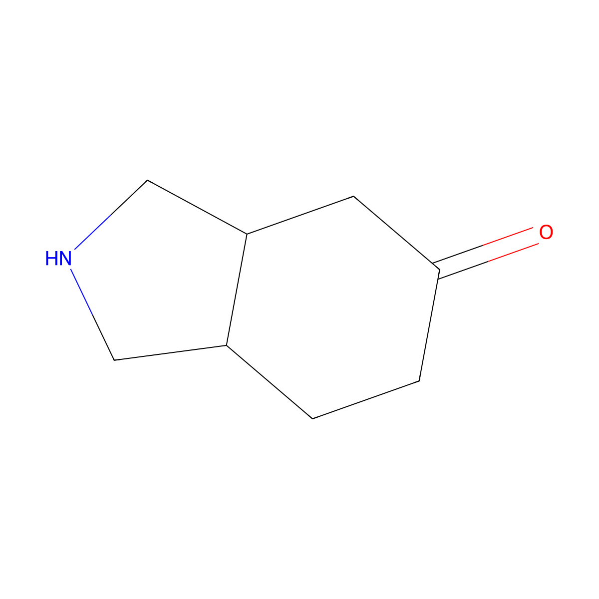 Hexahydro-1H-isoindol-5(6H)-one molecular structure, CAS 1360364-03-9